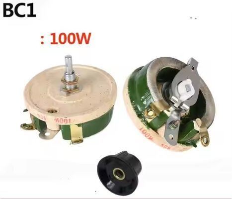 Qualità BC1 Resistore regolabile con disco in porcellana reostato scorrevole ad alta potenza 25W 50W 100W 500W fabbrica