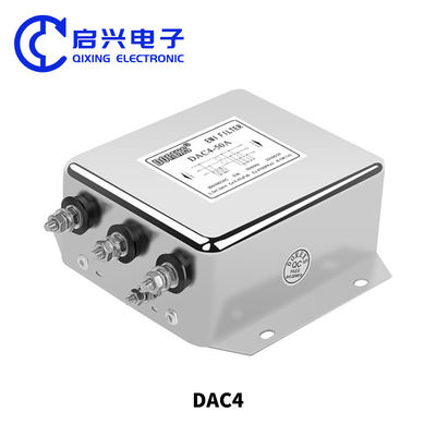 Filtro di tre fasi filtro di tre linee filtro EMI DAC4 30A 60A filtro di potenza emi 100amp 380V