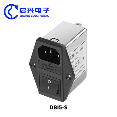 DBI5-S filtro EMI con doppio fusibile e interruttore filtro di alimentazione a presa IEC