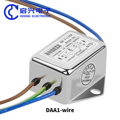DAA1 10A Emi Filter Linea di alimentazione EMI Filtro acustico Produttore Fase singola AC 110VAC-250VAC 3A 6A 10A Emi Filtro 16a