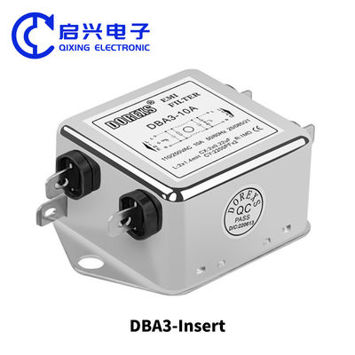 DBA3 Filtro EMI inserito 220V 1A 3A 6A Filtro di potenza in serie universale monofase