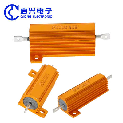 Alta tensione resistore di carico 12V 50W 200 ohm RX24 resistore di alluminio in oro