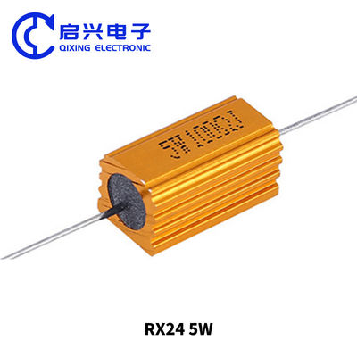 Resistore Wirewound 5W 100ohm Con Conchiglia In Alluminio Oro