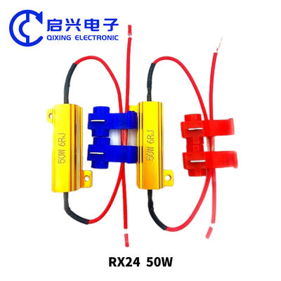Resistore a fibra di alluminio in guscio d'oro per luci a LED per auto con prestazioni stabili