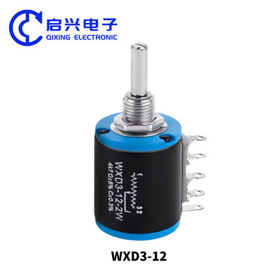 WXD3-12 Precision Multi Turn Wirewound Potentiometer Sliding Rheostat 5 Turn Resistor regolabile