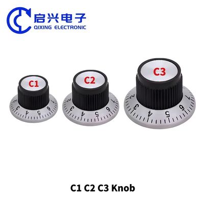 6 mm manopole potenziometrico C1/C2/C3 Manopole per chitarra in bakelita