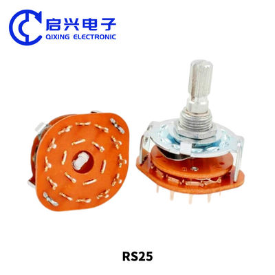 2pcs RS25 Selettore rotativo Interruttore 1 Polo 11 Posizione 500V AC 1 MIN