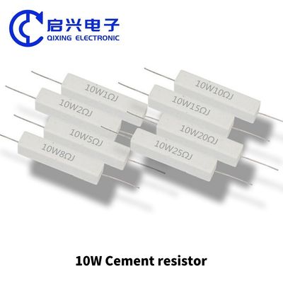 Resistore ad alta potenza 5W 10W 20W 100W 47 50 100 ohm Resistore a cemento ceramico