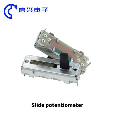 Taidacent 75mm Mixer Fader Potentiometer B10K Lunghezza dell'albero 15MM Potentiometro a doppio canale a scorrimento diretto