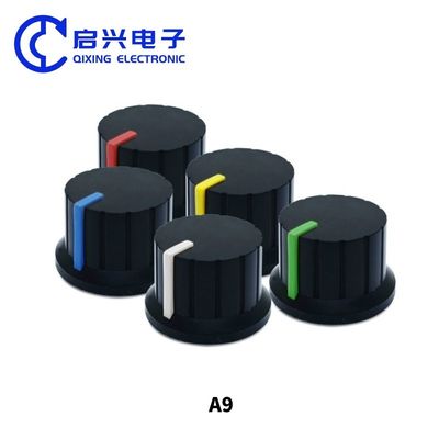 A9 pulsante di volume pulsante di potenziometro pulsante di controllo in plastica 6 mm bianco rosso verde blu giallo arancione
