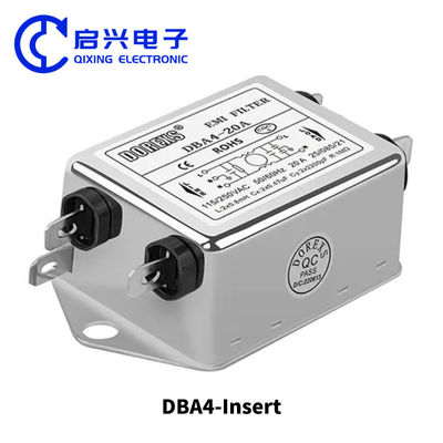Filtro di potenza EMI monofase 220V Serie DBA4 Corrente 20A-30A