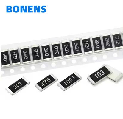 Resistenza a chip a pellicola spessa SMD 0201 0402 0603 0805 1206 1210 2512 1812 2010 2512 0R-1R-10M 1% 5% Resistenza SMD