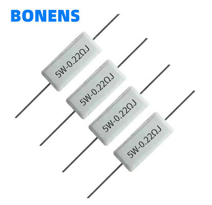 SQP Resistore al cemento ceramico ad alta potenza 0,22 Ohm 5 Watt Resistore 0,2R 0,22R 0,24R 0,25R 0,27R 0,3R