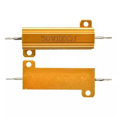 RX24 50w 100RJ Gold Aluminum Housed Wirewound resistor Alta potenza
