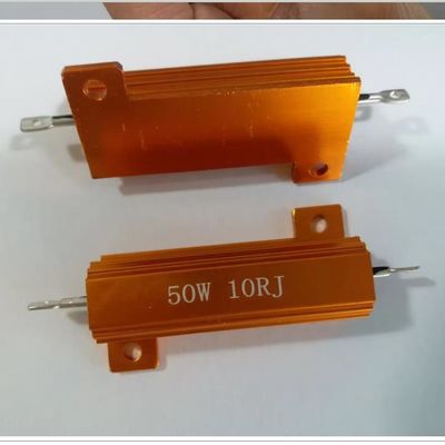 Resistenza a filo 50w 10 Ohm 10rj RX24 Resistenza ad alta potenza in guscio d'alluminio