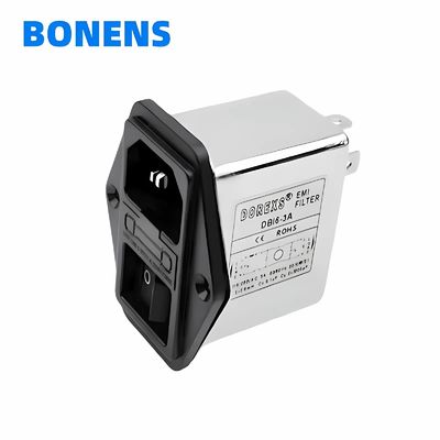 Dbi6 Emc Emi filtro acustico con fusibile e interruttore 220v filtro a basso passaggio filtro acustico ampiamente utilizzato 1a 3a 6a 10a