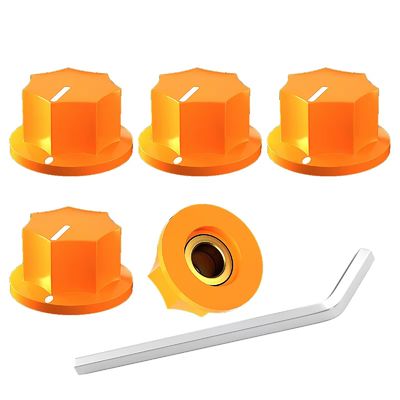 MXR stile Fluted Knob Guitar Pedal Knob Knurled Shale 6,35 mm Shale Hole Diametro Potenziometro O.D.20 mm Accessi elettronici