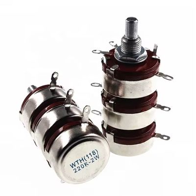 WTH118 Potenziometro a pellicola di carbonio triplo 220K 2W