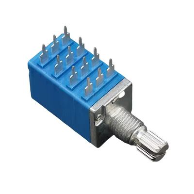 Potenziometro rotativo a luci scure a 9 mm 4 gang 12 pin