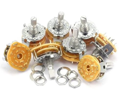 Interruttore rotativo a 4 poli e 5 posizioni RS25-1-12 Arco 500V 50-60Hz 1 minuto Interruttore rotativo selettore di tensione