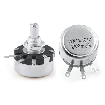 WX110(010) 1W Potenziometro di ferita a singolo giro Alta precisione Resistenza regolabile del pulsante 470 Ohm 1K 10K 22K