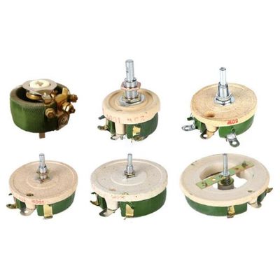 BC1 Resistenza a potenza variabile Reostat Disco rotondo Wirewound Resistor regolabile 25W 50W 100W 150w 200W 300W