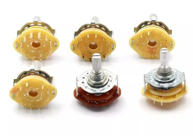 6 mm di diametro dell'albero Interruttori rotanti per applicazioni pesanti Torsione di rotazione 3kgf.cm Max 1
