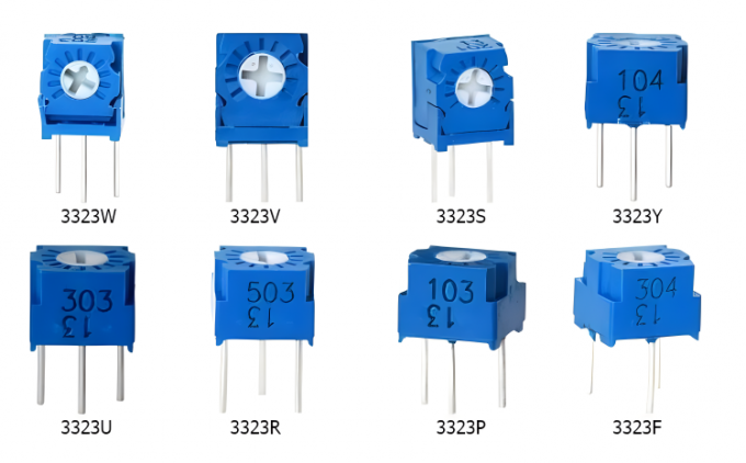 3323 Serie Potenziometro a singolo giro di vetro vetro metallo 4
