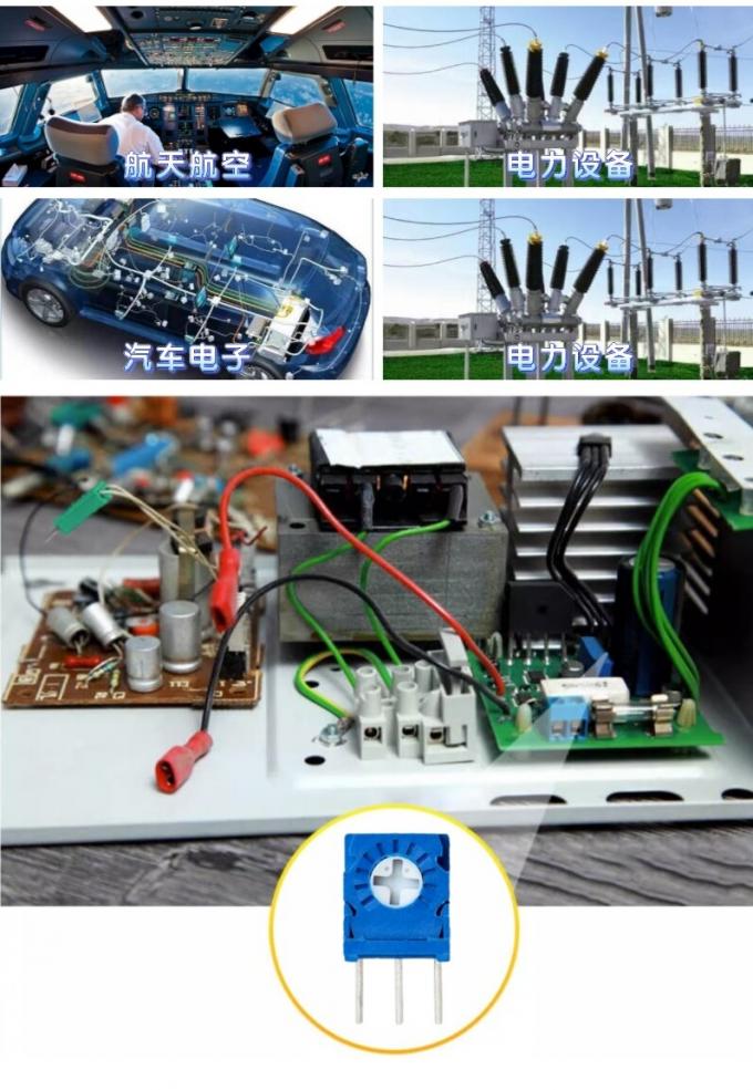 3323 Serie Potenziometro a singolo giro di vetro vetro metallo 5
