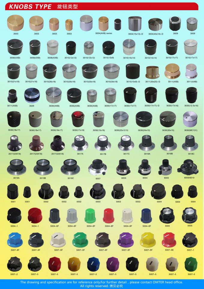 AG1 D Arco 15X16mm Punte di potenziometro in plastica Vari tipi di accessori elettronici 9