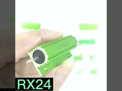 Resistore a guscio di alluminio verde rx24