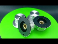 Manopola in argento in alluminio di 37 mm di diametro con numero 0-10